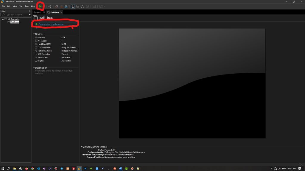 نصب کالی لینوکس در VmWare 11