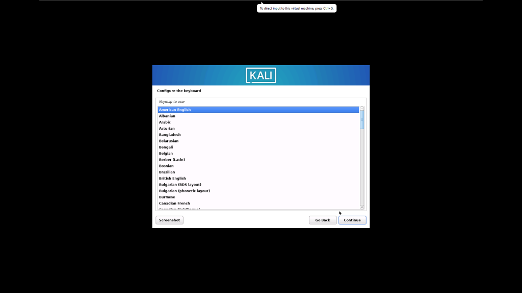 نصب کالی لینوکس در VmWare 15
