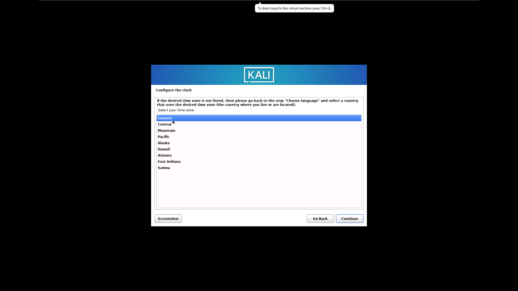 نصب کالی لینوکس در VmWare