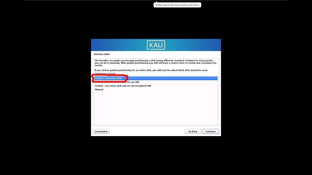 نصب کالی لینوکس در VmWare