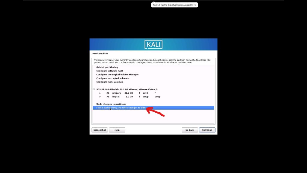 نصب کالی لینوکس در VmWare 25