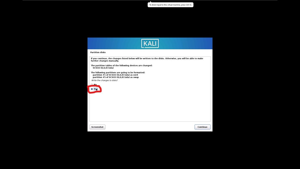 نصب کالی لینوکس در VmWare 26