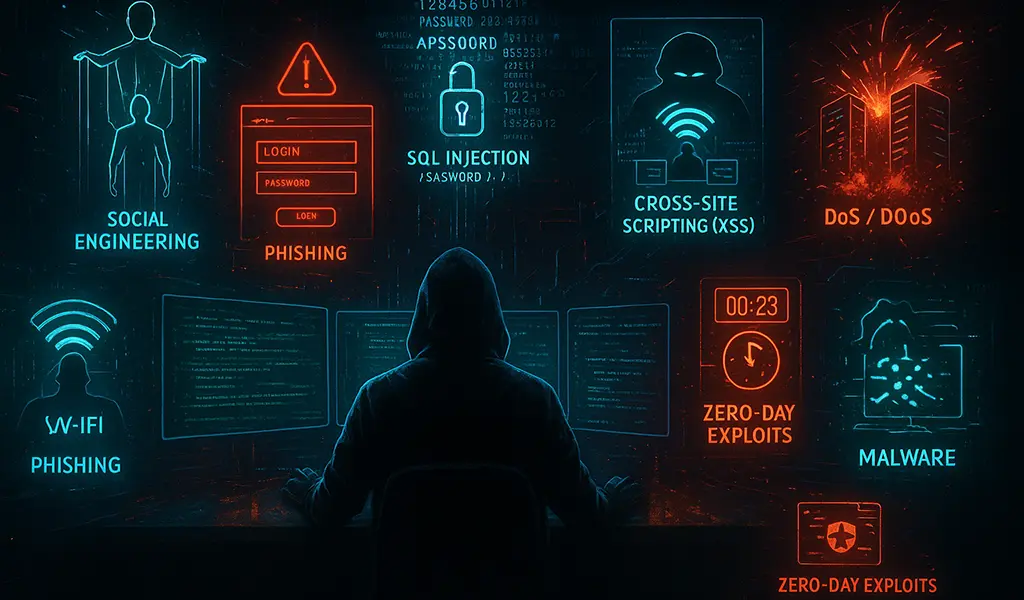 انواع روش هک کردن هکرها