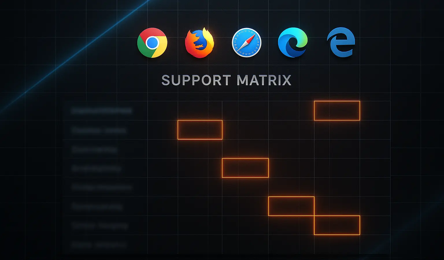 پشتیبانی مرورگرها از تگ area