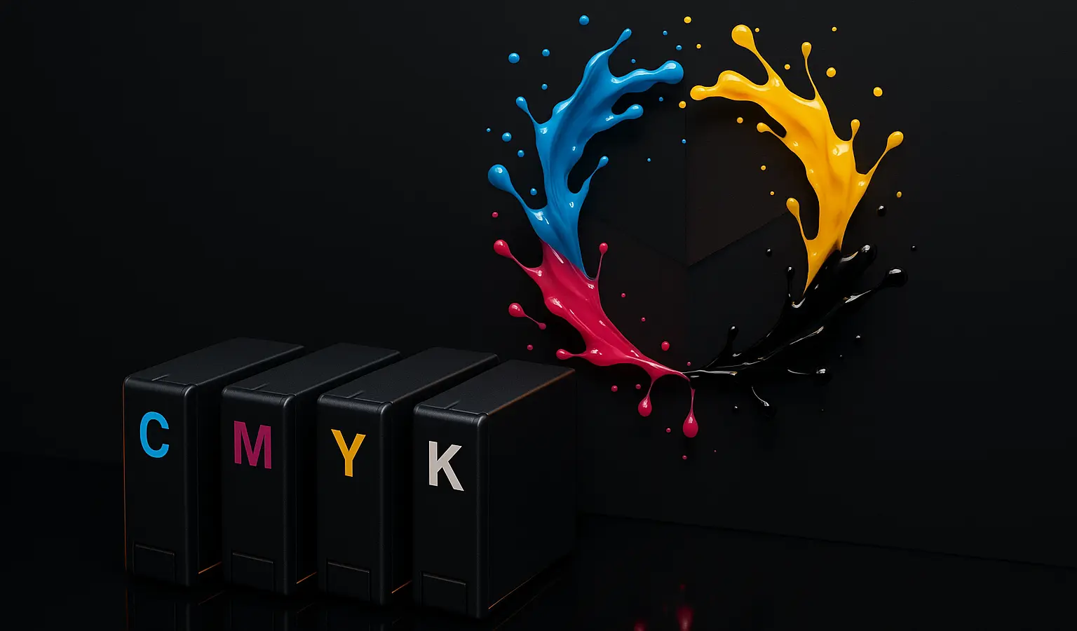 تصویری که نشون دهنده CMYK می باشد