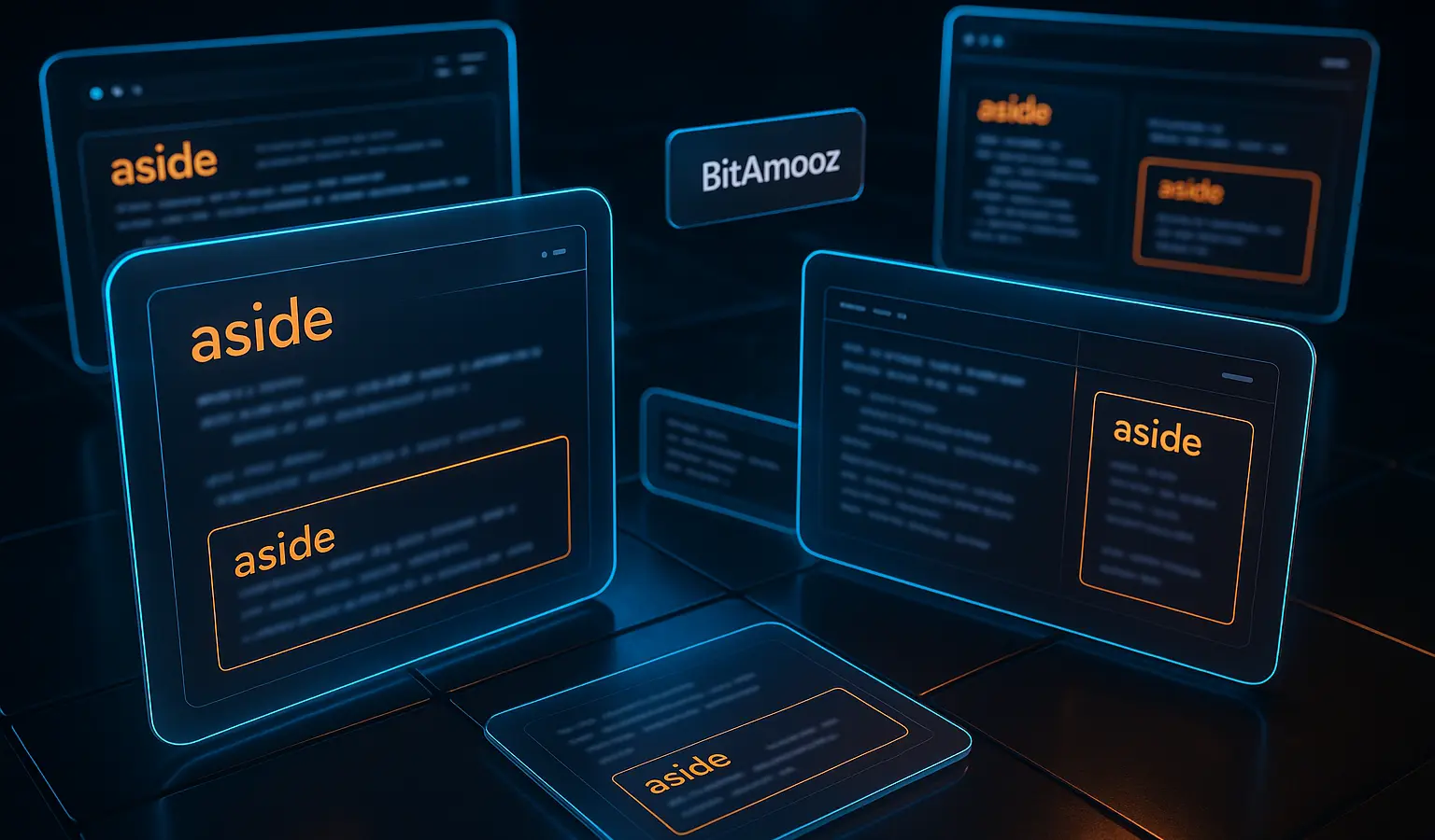 چند نمونه حرفه‌ای از کاربرد واقعی تگ aside در قالب تصویر سینماتیک