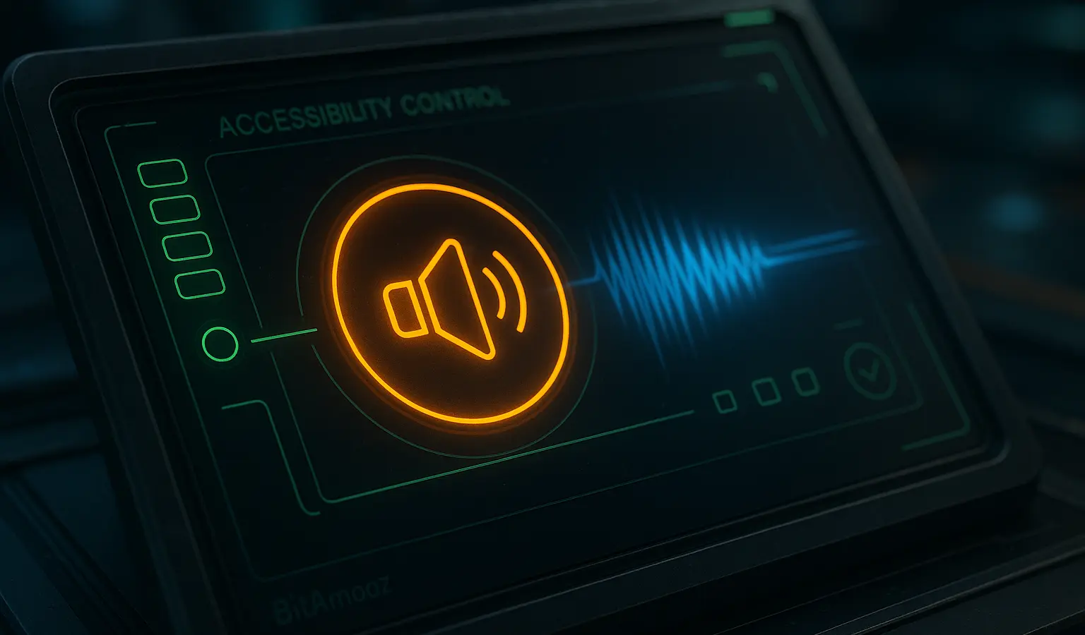 تصویر مرتبط با پخش خودکار و دسترسی‌پذیری صوت در HTML با طراحی سینماتیک