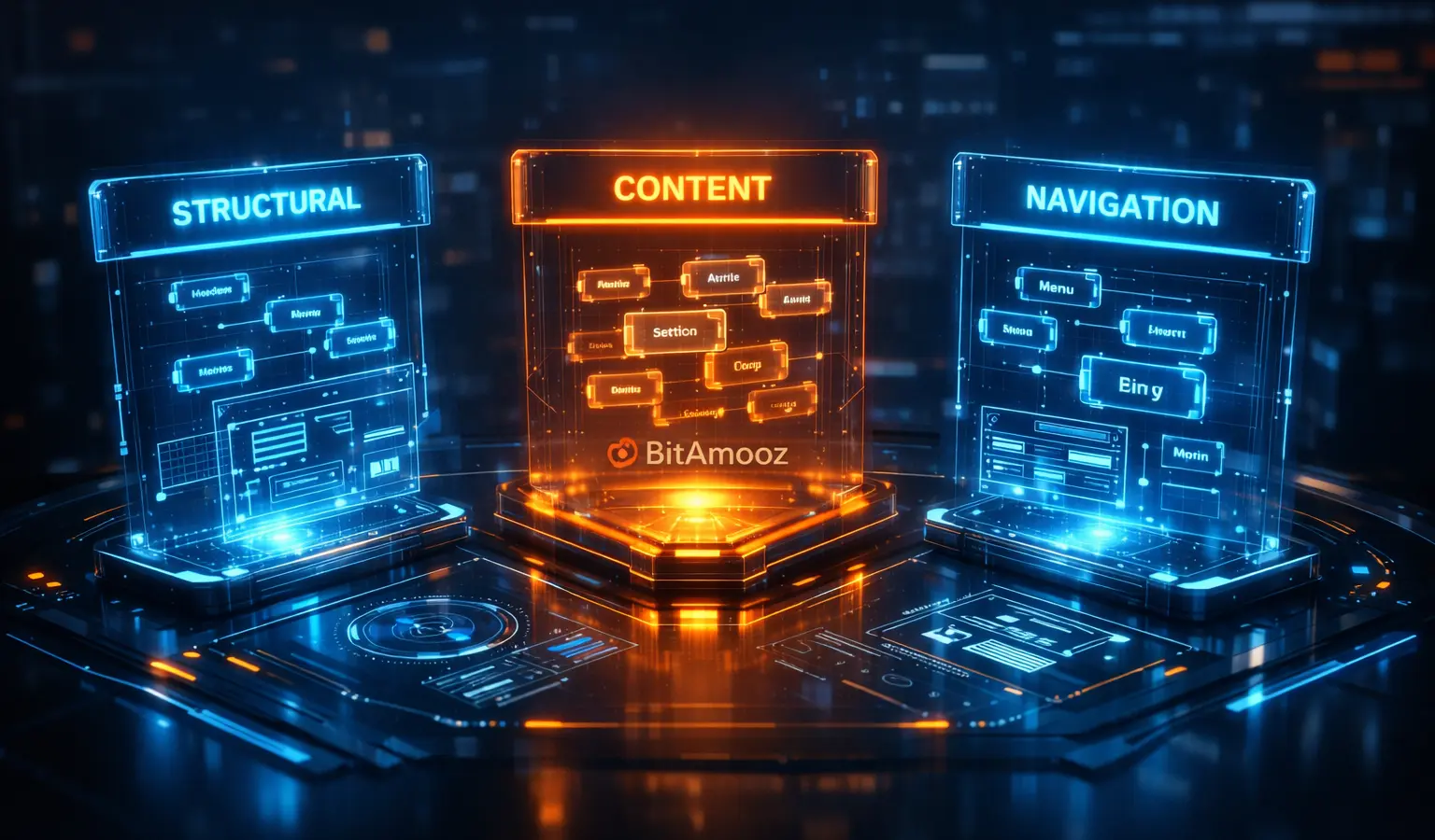 نمای کلی و مفهومی از دسته‌بندی تگ‌های HTML معنایی