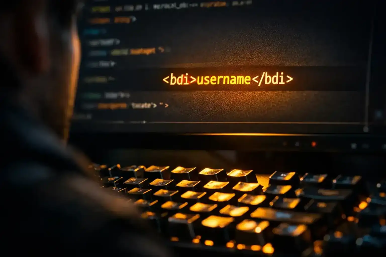 نمای کدنویسی HTML با استفاده از تگ bdi