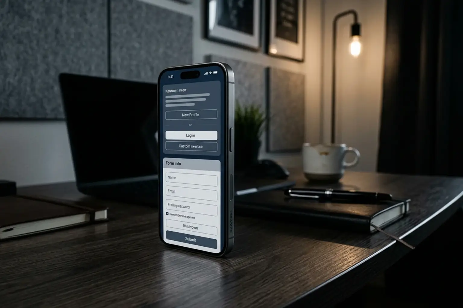 نمایش رابط کاربری اپلیکیشن موبایل با طراحی دسترس‌پذیر